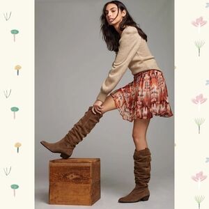 Anthropologie Tall Scrunch Boots